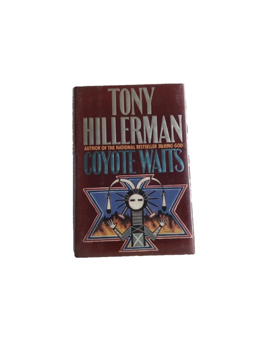 Coyote Waits by Tony Hillerman - Hardcover 1990 First Edition Book Clear Cover